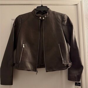 Ralph Lauren Dark Brown Leather Jacket